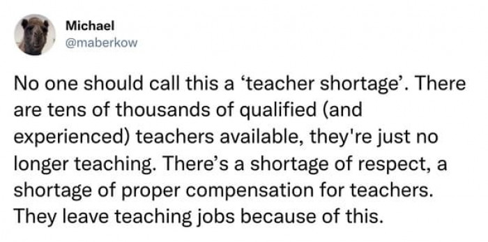 2. They are humans who have bills to pay, and their salary is simply not enough for the amount of work they do.