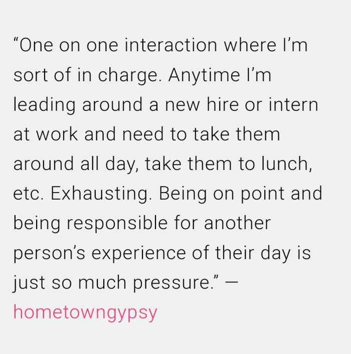 18. Leading conversations is too much pressure