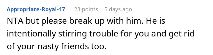 He is intentionally stirring trouble