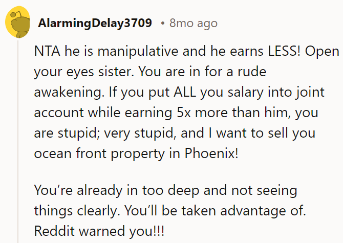 Open your eyes, sister.