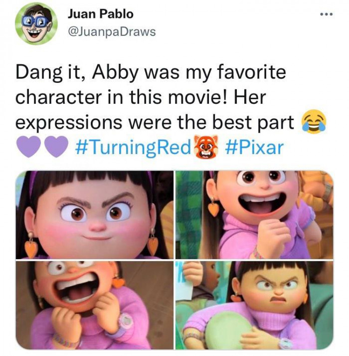 15. Abby's expressions were the best part for this tweep. Check out some of them!