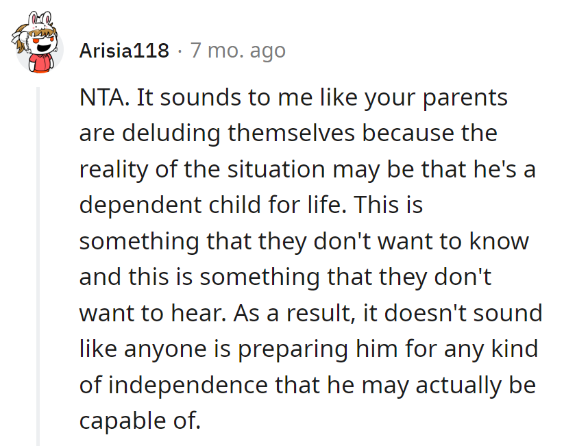 Their selective hearing leaves him unprepared for independence twists.