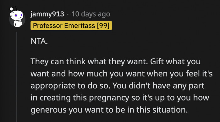 OP's gifts and/or assistance must be on her terms. She has to establish that she will only gift what she can afford and only when she wants to, not when they demand it.