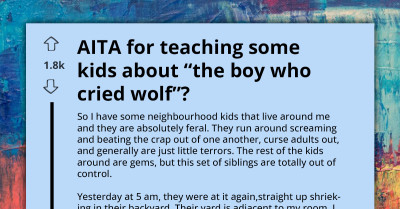 Redditor Fed Up With Kids' Screaming At 5 AM, Teaches Them a Lesson By Telling Them One of Aesop's Fables