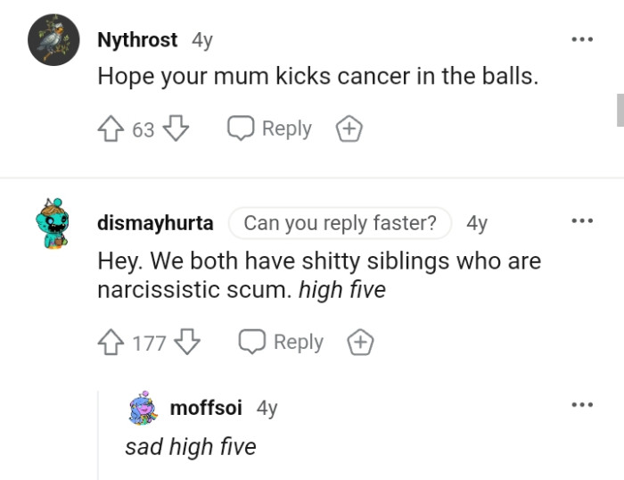 This Redditor is Wishing OP's Mom Success