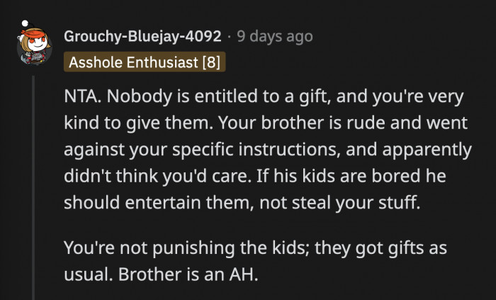 The kids didn't exactly go home empty-handed; they had expensive LEGO sets! It's OP's brother who feels cheated out of a PS5 he shouldn't even know about in the first place if not for their parents spilling the beans.