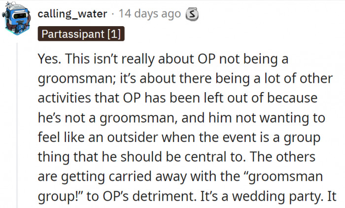 4. The others were clearly getting too carried away by the 