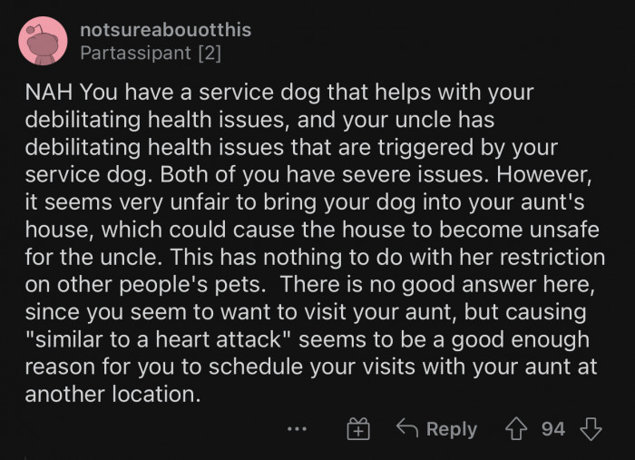 Both have valid reasons, and no one is to be blamed.