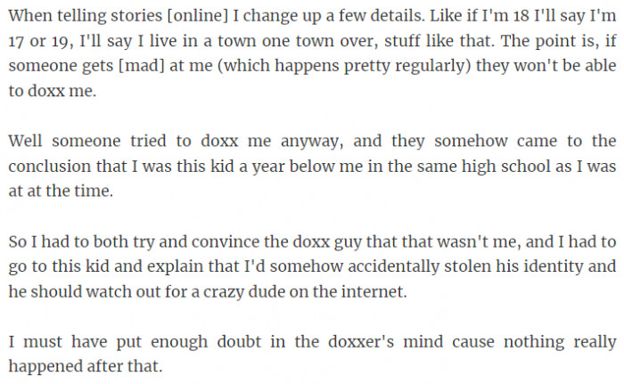 28. Changing a few details in my stories