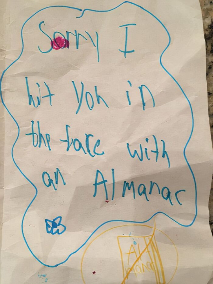 "My Mom Told My Little Sister To Write An 'I'm Sorry' Note To My Brother"