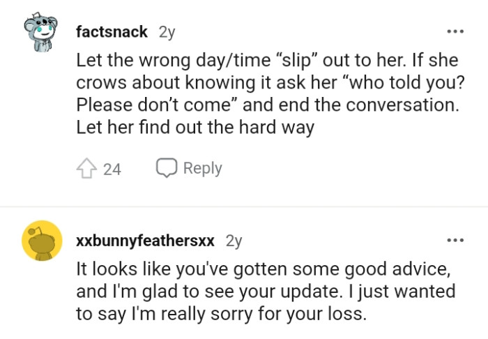 Let her find out the hard way