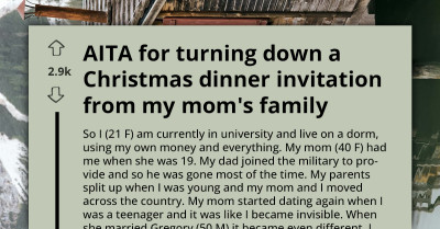 Mom Reaches Out To Adult Daughter For Christmas Dinner, Only To Get A Big Fat “No” After Lifetime Of Neglect