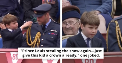 Prince Louis Steals the Spotlight at VE Day Parade with Playful Antics