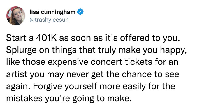 22. Forgive yourself for your mistakes