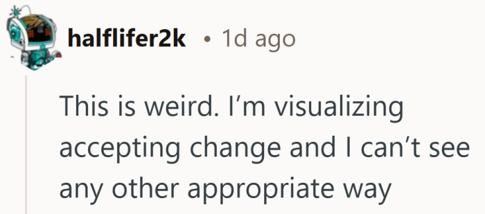The more you think about it, the more it feels like standard practice, not a problem.