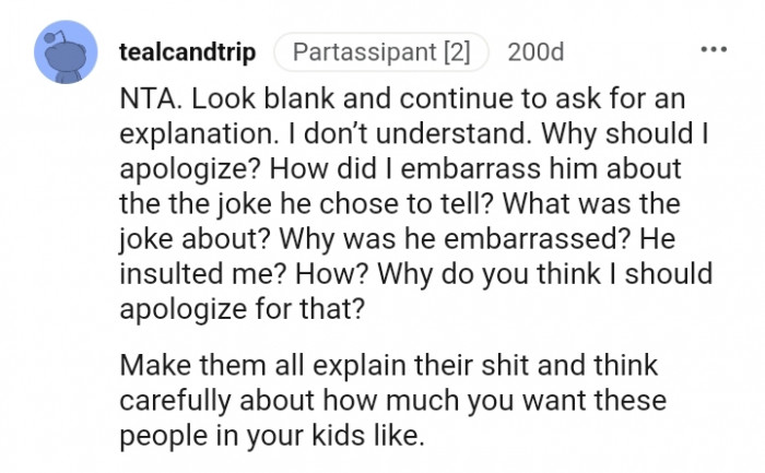 Why should I apologize?