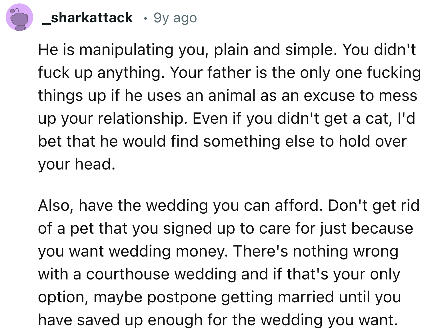 Her Father Is a Manipulative Type of Person