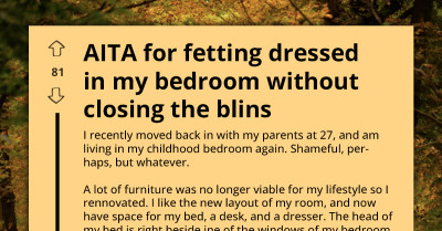 Man Leaves Curtains Open While Dressing, Ends Up Flashing His Neighbors Wife