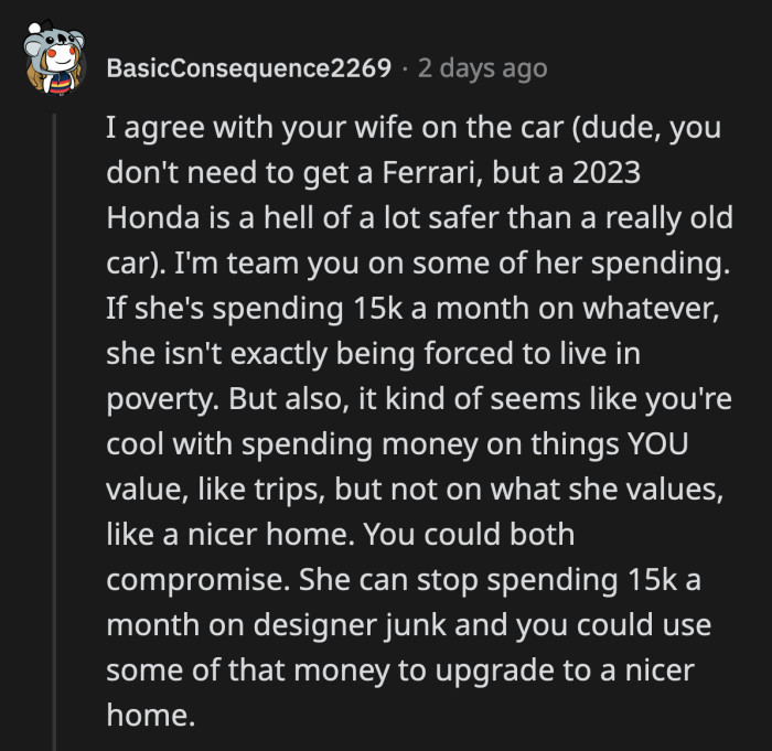 It Is Noticeable That Most of What They Have and How They Live Is Based on What Makes OP Comfortable