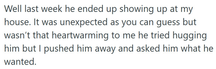 After five years of silence, his hug felt less like love and more like intrusion.