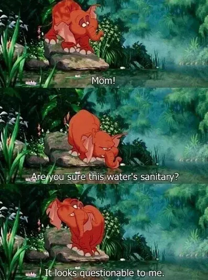 41. In Tarzan, when Tantor was all of us