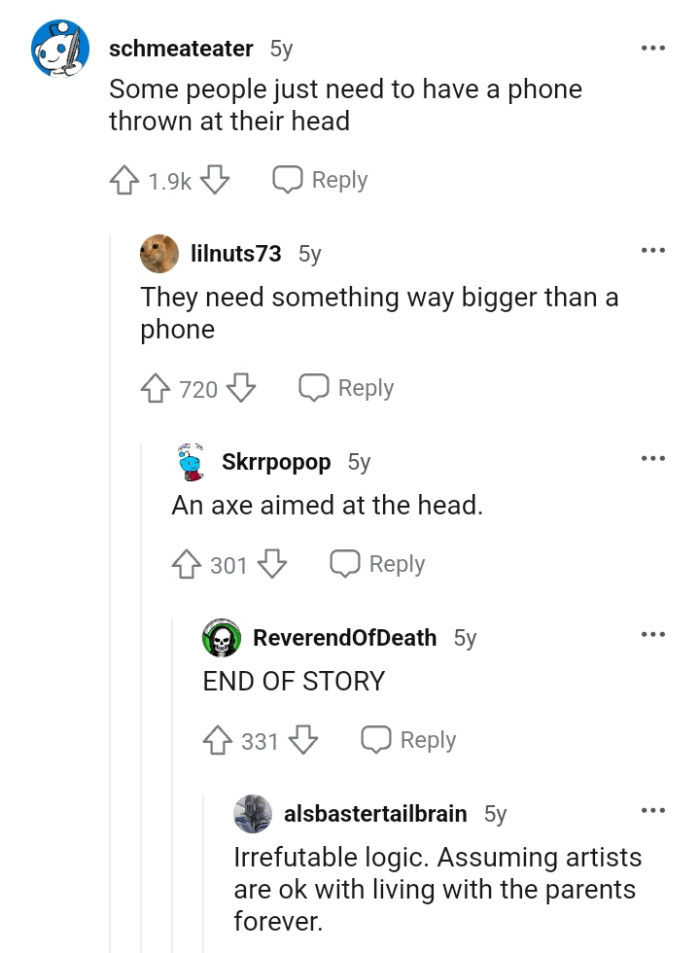 They Should Have Something Thrown at Them