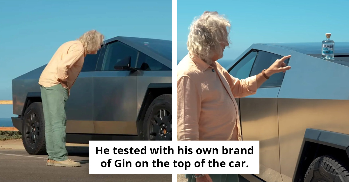 James May Proves Cybertruck Isn't All Straight Edges And Flat Surfaces After Doing A Full Review