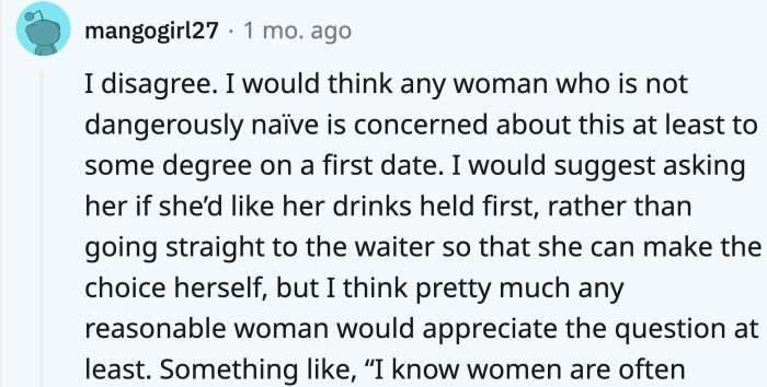 It is suggested that maybe to solve these concerns is to give women the choice