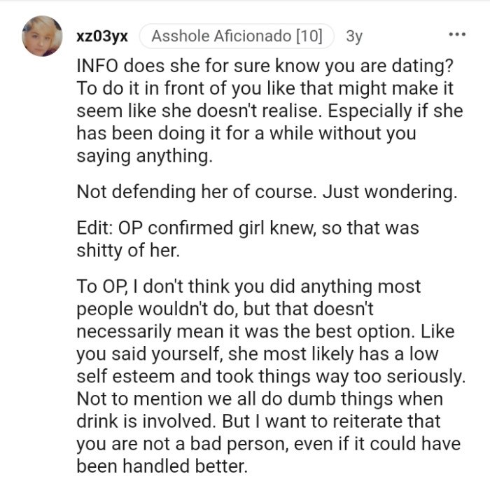 This Redditor thinks that the OP did something that most people would do