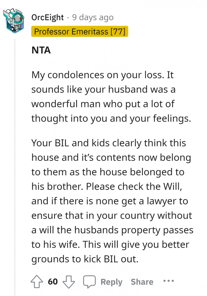 20. Your husband must have thought about how devastating you would feel when he is no longer around.