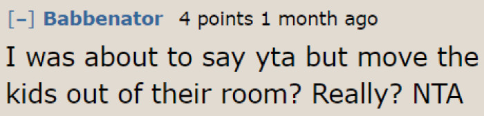 People can't understand the husband's logic.