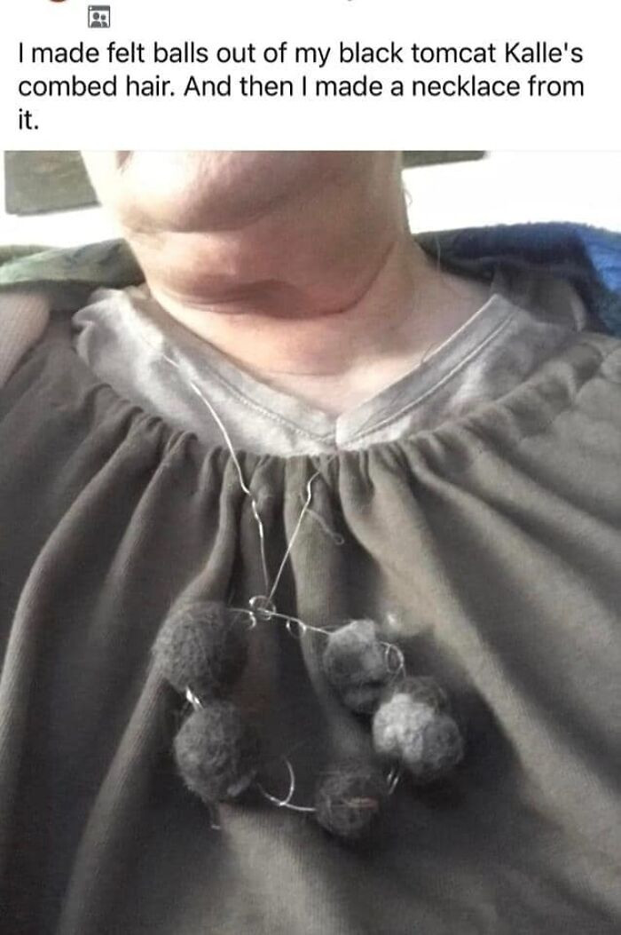 29. I'm curious if she strung it together with lost whiskers