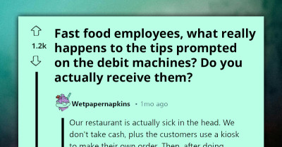 Fast Food Employees Asked About What Happens To Tips Prompted On Debit Machines—And They Deliver