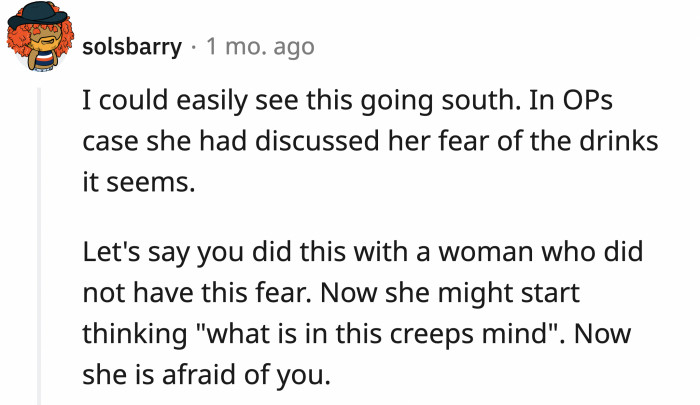 Some people have doubts about other men doing this on dates