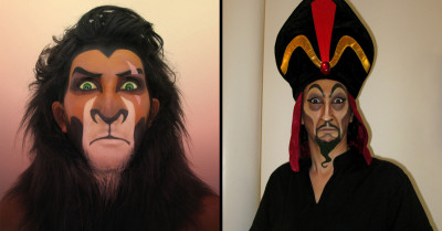 Artist Uses Makeup To Transform Real People Into Disney Villains