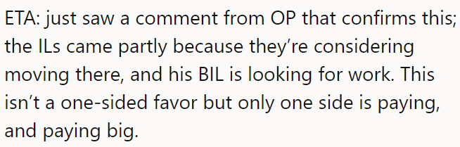 It turned out it wasn't a one-sided favor