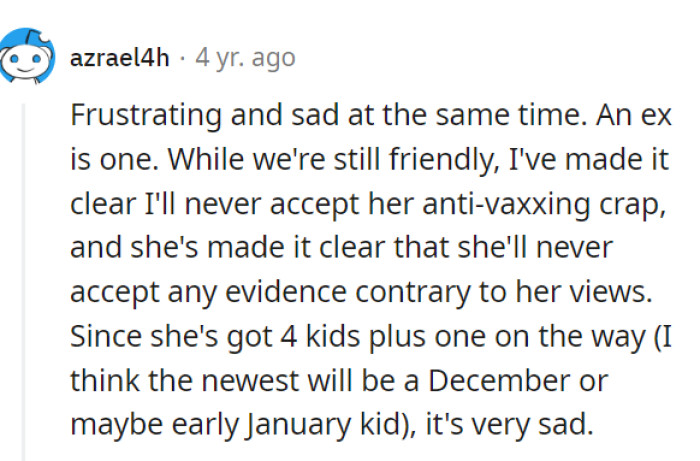 Stay away from anti-vaxxers, at least!