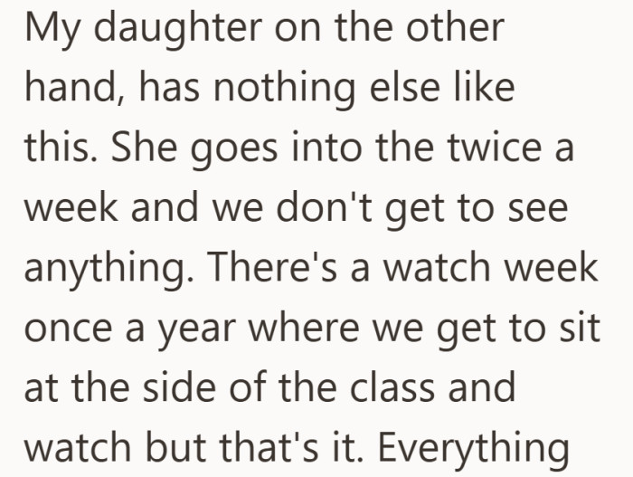 Unlike her brother, there are very few chances to see her progress in action.