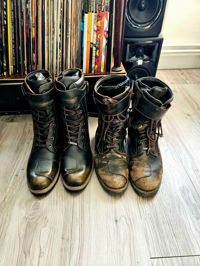 "3 Years Of Daily Riding And 1 Accident vs. Brand New Boots"
