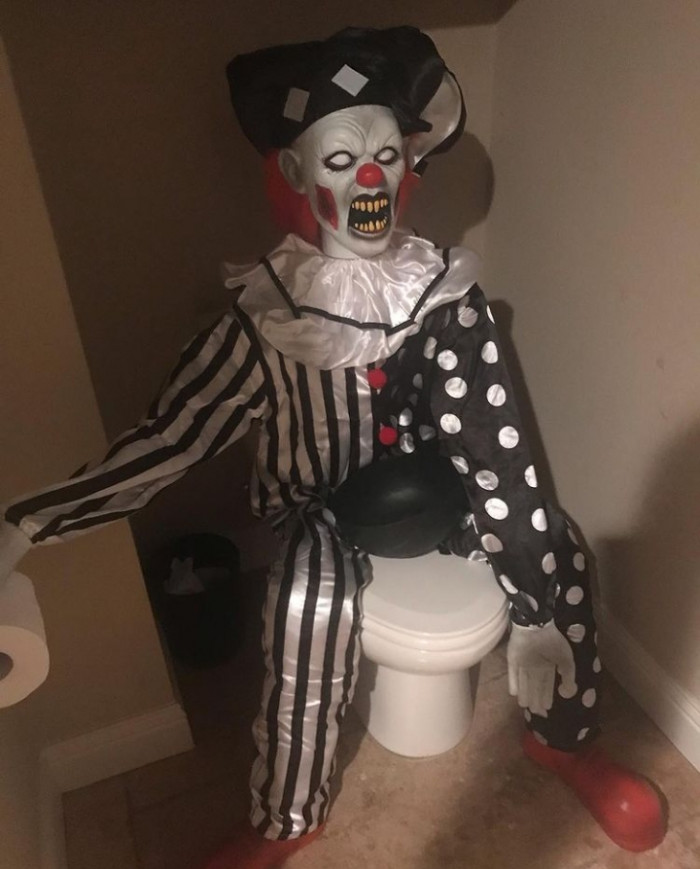 8. When your husband thinks it would be funny to sneak something like this onto the toilet so that you can find it in the middle of the night when you want to pee