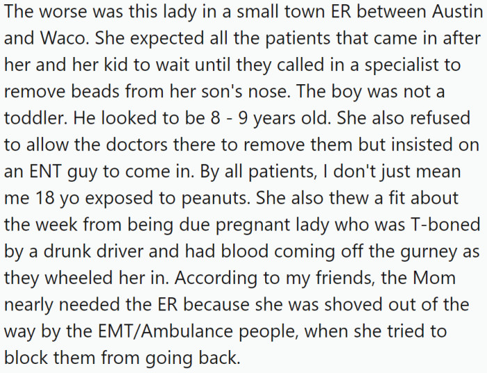 This Redditor shared their experience: