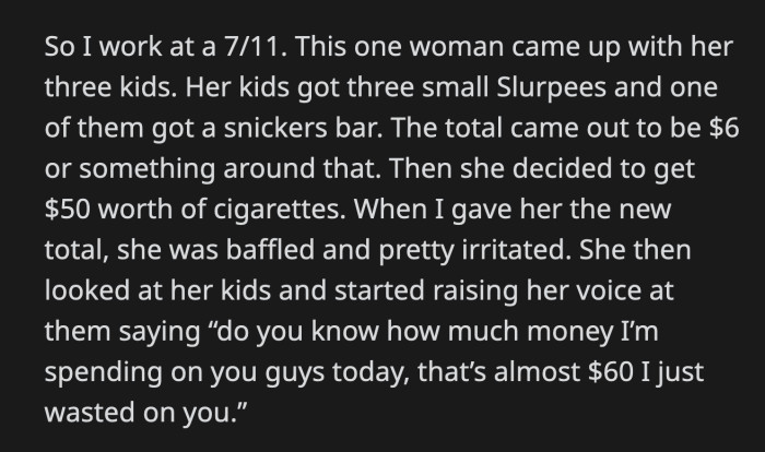 OP doesn't think they did anything wrong