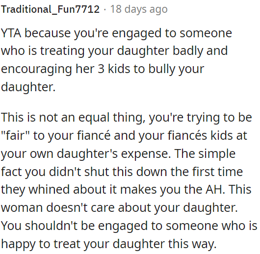 This woman's actions show she doesn't care about OP's daughter.