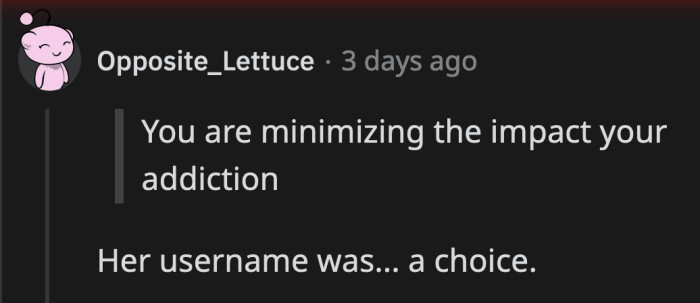 Before OP deleted her account, it was named u/SmallMistake