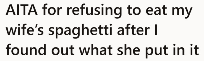 This begins with a dish most people would not think twice about. The real issue comes from what was added and when it was revealed.