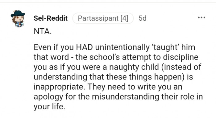 They need to write the apology letter for the misunderstanding