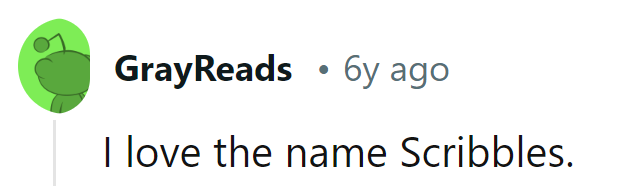 Scribbles certainly lives up to her name, leaving her mark on hearts and furniture alike!