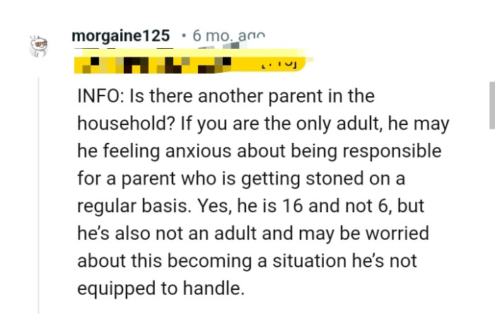 He may be feeling anxious