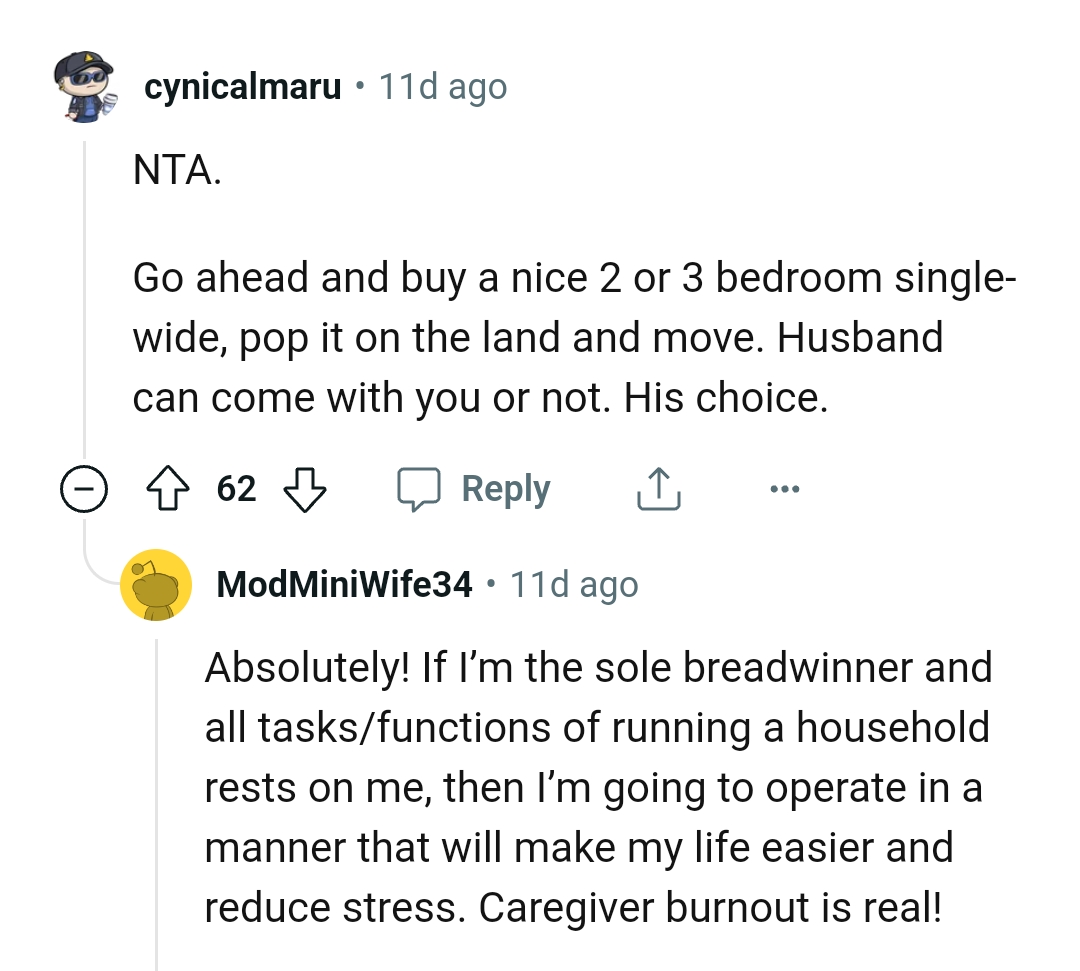 Husband Can Decide to Come or Not