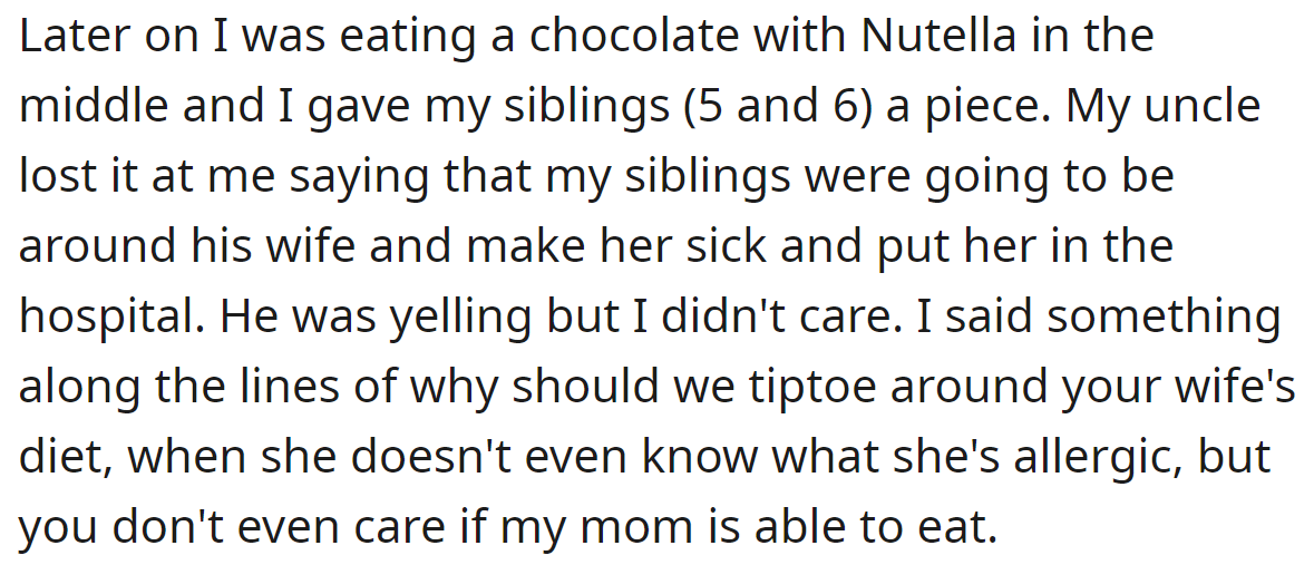 Later, another incident happened that caused them to argue again: